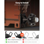 VEVOR Shipping Container Wheels 6-Lug / 8-Lug Wheels Kit, Heavy Duty Shipping Container Axle with Ratchet Tie Down-Moves 20 ft - 40 ft, Secure Transport for Dock, Warehouse, Construction Site, Black
