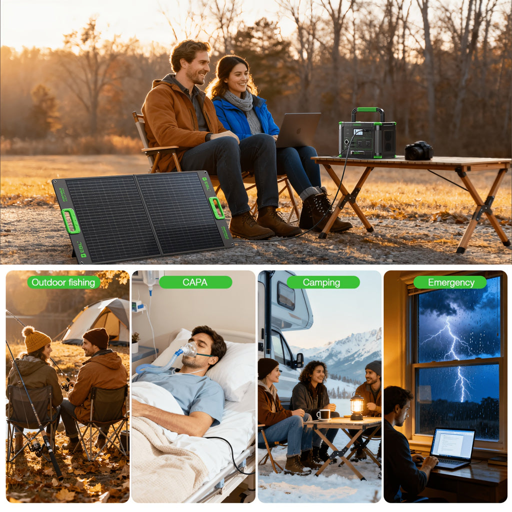 1000W Portable Power Station, Solar Generator 999Wh (Peak 2000W), Power Station with 110V Pure Sine Wave AC Outlet, Digital Display, PD 60W USB-C Fast Charging, Backup Battery for Home Emergency, Outdoor Camping, Road Trips