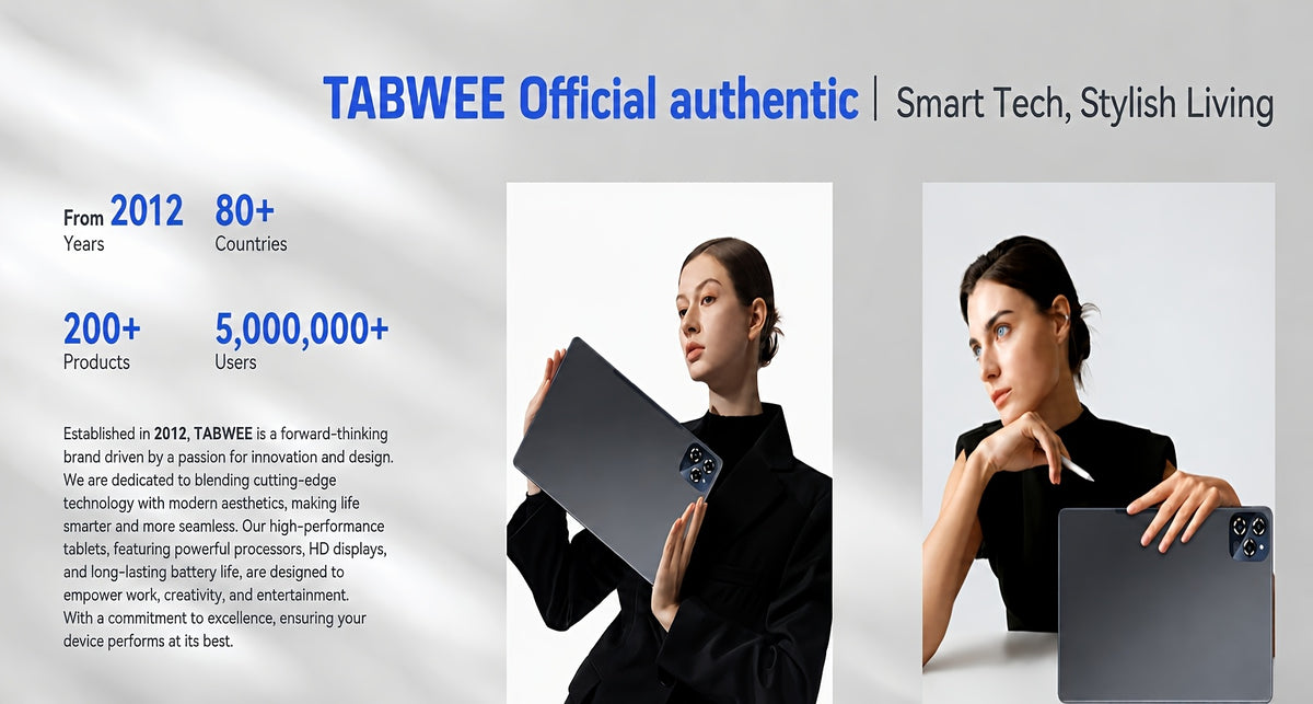 TABWEE T90 Android 16 New 2025 Tablet, 11-inch HD Large Screen+1200x1920 IPS Display, Unisoc Octa-Core High-Performance CPU, 24(8+16)GB RAM +128GB ROM(2TB Expand), 13MP+5MP Camaras/Face ID, 8000mAh Long Battery Life, Support Widevine L1, Gemini AI