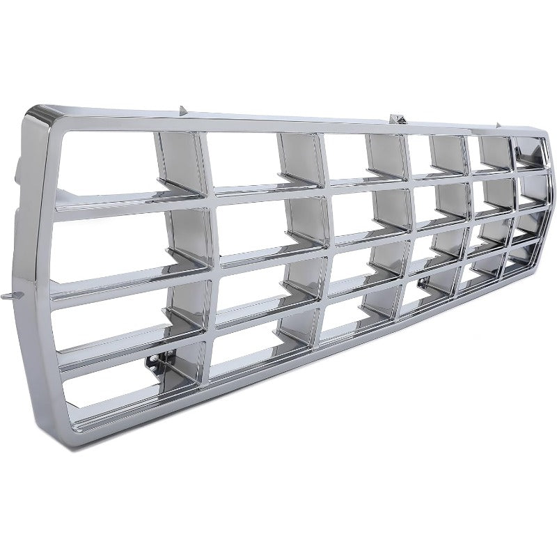 Grille & Headlight Bezel for 1978-1979 Ford Bronco, F100, F150, F250, F350 Replacement for FO1200111, D8TZ8150C, FO2513115, FO2512114, Chrome ABS Plastic