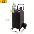 [30 Gallon Oil Drain Pan] Oil Liquid Drain Pan 30 Gallon Oil Drain Tank, Large Capacity Oil Change Pan, with Pump, Hose, Casters Wheels for Car, SUV, Trucks Oil Draining, Garage