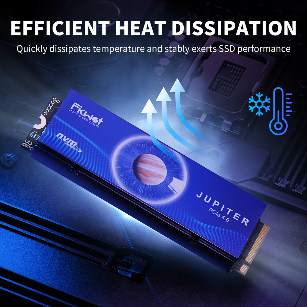 Fikwot FX910m.2 NVMe SSD for PS5&PC PCIe 4.0 2280 Gaming SSD with Heatsink Internal Solid State Drive