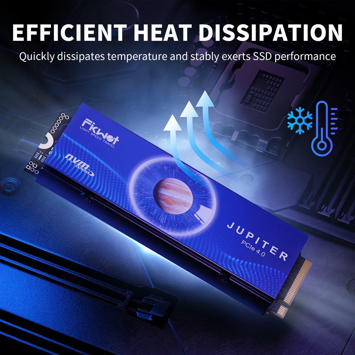 Fikwot FX910m.2 NVMe SSD for PS5&PC PCIe 4.0 2280 Gaming SSD with Heatsink Internal Solid State Drive