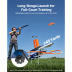 Clay Target Thrower VEVOR Automatic Pigeon Launcher, 28 or 50-Clay Capacity for 45-Yard Training