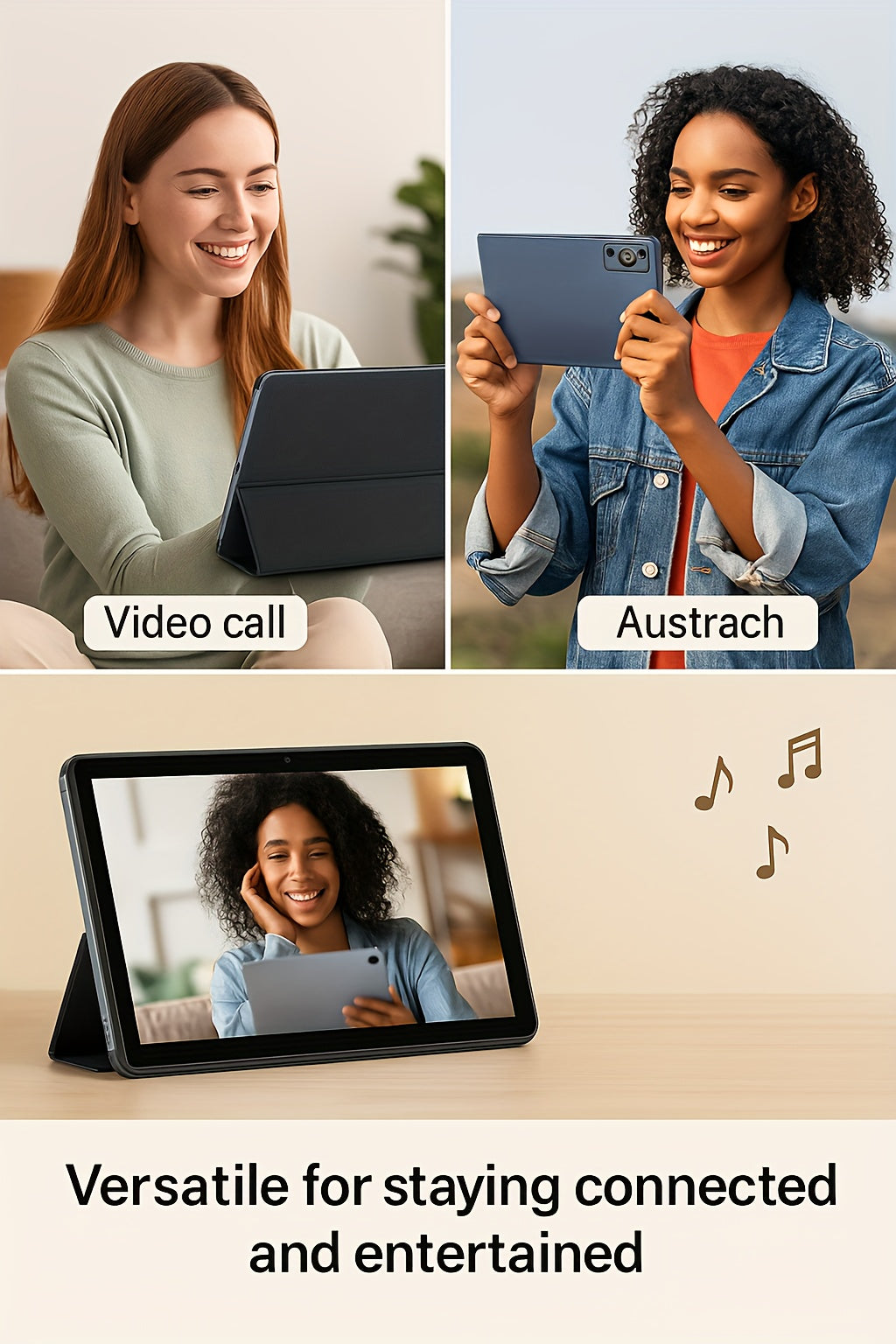 UXD A5 Android 15 Tablet, Equipped with Related Accessories, 16GB RAM (8GB+8GB Expandable), 512GB ROM Expandable up to 1TB, Supports WiFi/LTE, 6000mAh Battery, 10.1-inch HD Display with Keyboard, Mouse, Stylus, and Protective Case