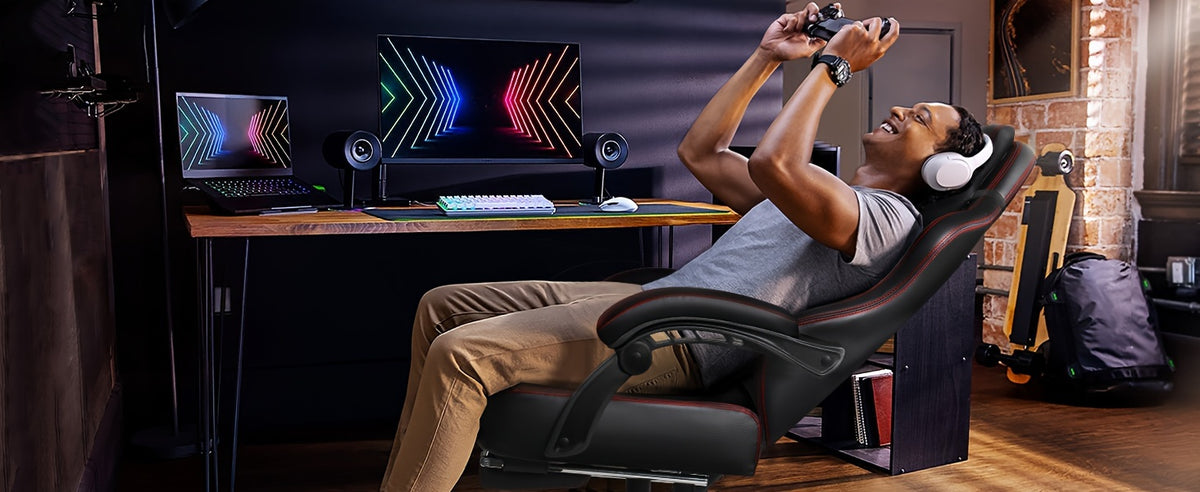 Big And Tall Gaming Chair 400lb Weight Capacity With Footrest, Ergonomic Video Game Chair For Adults With Oversized Headrest And Lumbar Pillow, Computer Chair Gaming For Office