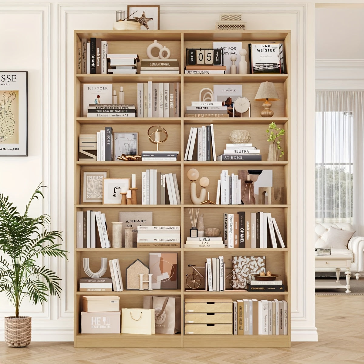 FULTRU 83.6" Tall 7-Tier Bookshelf & Bookcase - Heavy-Duty, Black Modern -Standing Bookcase with 14 Open Shelves, Easy Assembly, Book Shelves, Shelves For Wall, Book Shelf Organizer, Book Organizers And Storage, Shelf For Bedroom, Book Shelf For Bedroom,