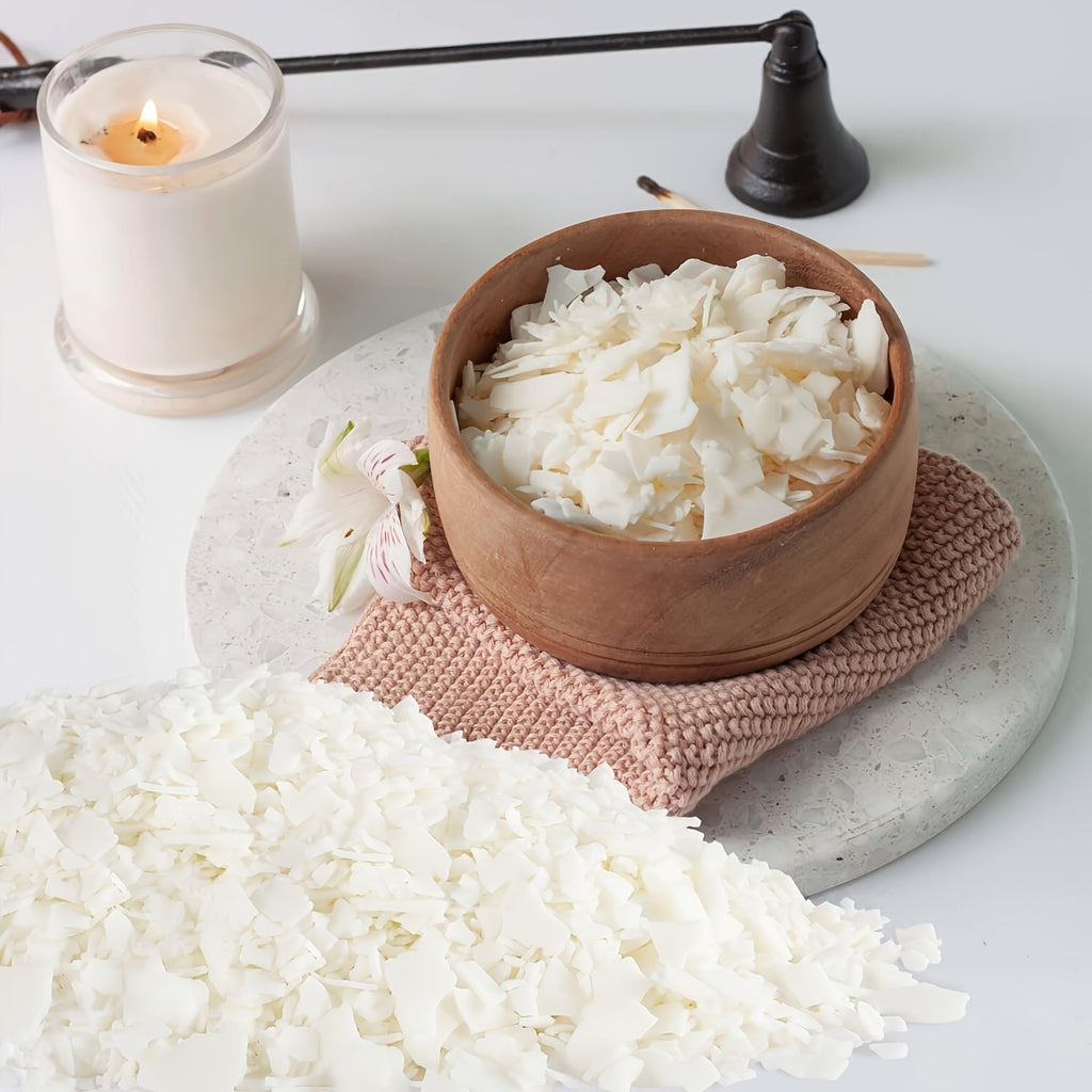 40LB Flake Soy Wax for Projects, a Natural Raw Material That Offers a Gentle And Non-Irritating Scent. Ideal for Crafting Candles, Cup Wax, And Scented Candles. Suitable for Adults, Beginners, And Teenagers, And Can Be Melted in The Microwave