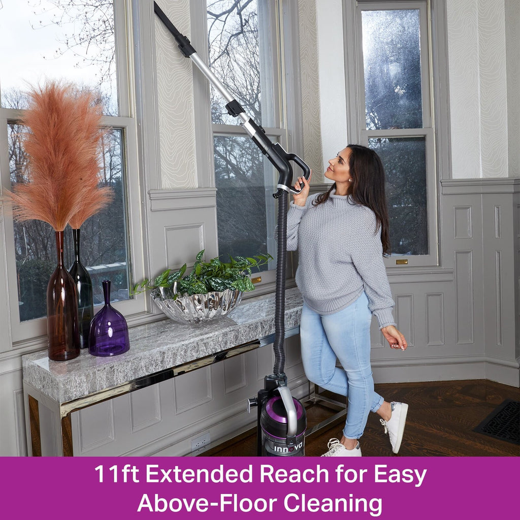 Innova by Eureka Upright Vacuum Cleaner NEU700 – Powerful Whirlwind Anti-Tangle Technology, LED Headlights, XL Dust Cup, Lightweight Design for Carpet & Hard Floors