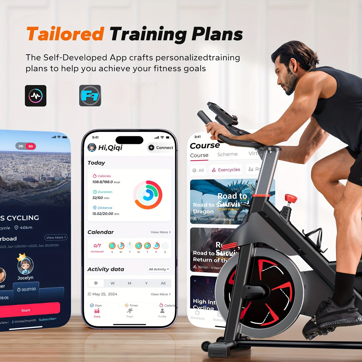 MERACH Exercise Bike Indoor Cycling Bike with 350lbs Weight Capacity & 40 Lbs Flywheel LED Monitor Free APP, Stationary Bike for Cardio Workout, Workout Equipment for Home Gym
