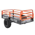 VEVOR Heavy Duty Steel ATV Dump Trailer, 750/1500-Pound Load Capacity 12/15 Cubic Feet, Tow Behind Dump Cart Garden Trailer, with Removable Sides and 2 Tires, for Mowers, Tractors, ATV, UTV