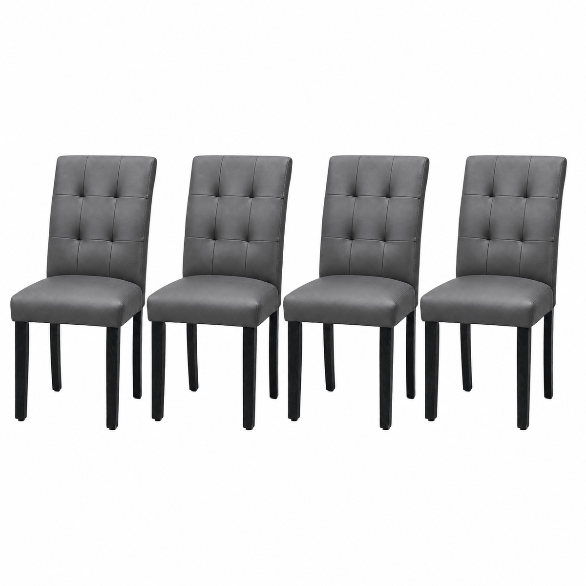 Set of 2/4 Faux PU Leather Upholstered Dining Chairs for Home Kitchen Living Room- Dining Room Chairs Dining Side Chairs