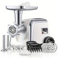 3000W Heavy-Duty Meat Grinder | 5-In-1 Multifunction Home Kitchen Machine | Stainless Steel Sausage Stuffer (2 Tubes) | Kubbe & Burger/Slider Makers | Storage Box | Commercial-Grade Power!