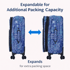 4-Piece Softside Spinner Luggage Set (20+24+28+32 inch) Lightweight Travel Suitcases with 360° Wheels, Telescopic Handle, Multi Pocket Design