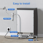 Large Ice Maker, 66Lbs/ 80Lbs/ 100Lbs Commercial Ice Maker, 24 Hour Timer, Self Cleaning Under Ice Machine, Automatic Full Ice Stop, Adjustable Ice Thickness And Ice Making Time, Suitable for Restaurants, Hospitals, Bars, Cafes, Laboratories
