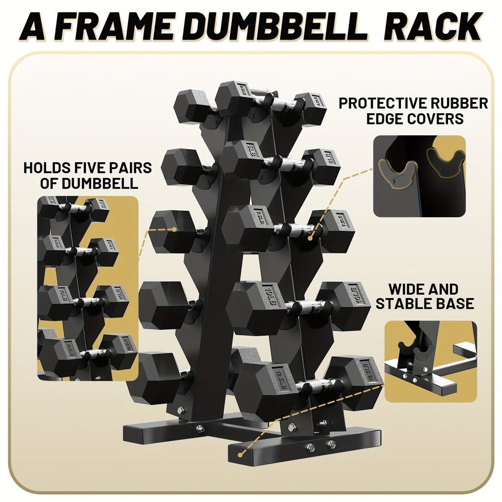 Hex Weights Dumbbells Set with Rack, 60-230 Lb Rubber Coated Dumbbell Sets with Storage, Free Hand Weight for Strength Training, Exercise, Fitness, Home, Gym, Heavy Duty