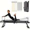 Foldable Pilates Reformer Machine, Professional-Grade Equipment for Home & Gym Workouts, Supports Up to 400 Lbs, Ideal for Beginners & Advanced Users