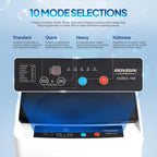 17.8/25 pounds (approximately 8 kilograms) portable washing machine, fully automatic washing machine, equipped with stainless steel tub and drainage pump - 110-volt compact washing machine, suitable for apartments, dormitories, campers, camping, small hou