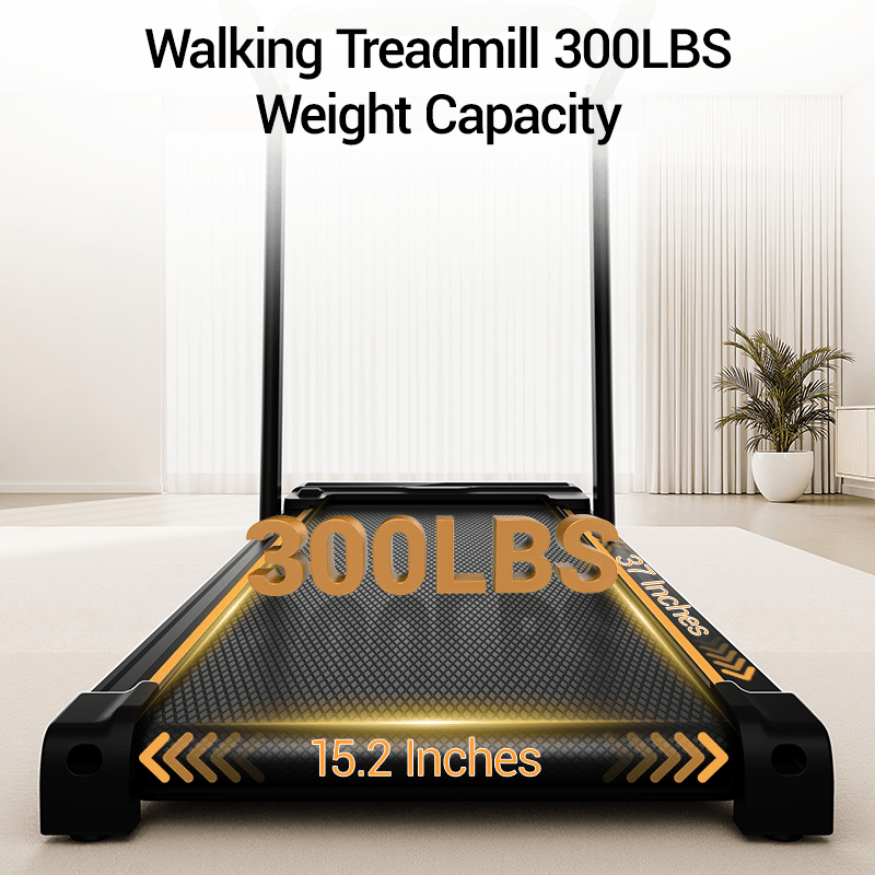 Walking Pad with 16% Incline, 6.3MPH Treadmill for Home Use with Incline, LED Display, 2.5 HP Quiet Small Walking Machine for Home and Office, Maximum User Weight 300Lbs.