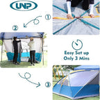 Camping Cube Pop Up Canopy Side Tent Compatible for 10' x 10' Canopies - Instant Setup Portable Gazebo with Zippered Doors, Spacious Shelter for Camping, Picnics, Backyard Parties (Canopy/Shelter Not Included)