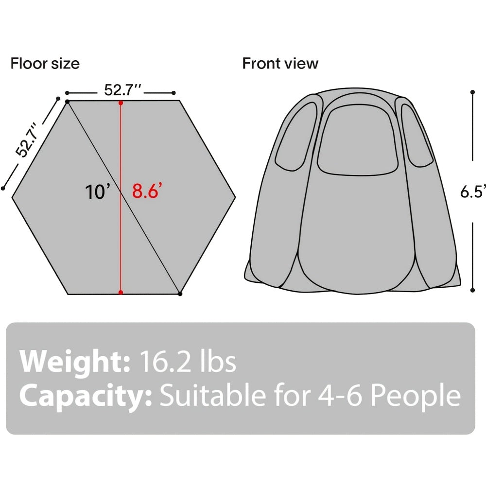 Pop Up Canopy Tent - Vendor Booth Event Tent - Pop Up Canopy for Commercial Activity - Camping Gazebos - Beige