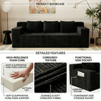 71 Inch Modern Modular Sofa, No Wooden Frame, Living Room Sofa, No Assembly Required, Comfortable Soft Cushion, Suitable For Living Room, Bedroom, Apartment