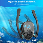 0.5 Liters (3.5Cu Ft) Aluminum Alloy Mini Diving Tank & Snorkel Mask Set | 5-8 Mins Dive Time | for Underwater Recreation | Durable Snorkel Gear | Mask Only for L/XL | No Inflation Tool Included | Easter Gift