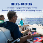 12v 100Ah LiFePO4 Battery Deep Cycle Battery 8000+ Cycles 100A BMS Rechargeable Lithium Iron Phosphate Battery Low-Temp Protection, For RV Marine And Home Energy Storage