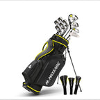 Complete 12pcs Golf Club Set: Right Handed, Unisex, Comes with Stand Bag And Headcovers