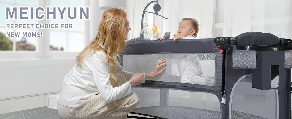 5in1 Baby Bassinet SleeperBeside Crib With Diaper Changer Mattress Storage& Foldable Bassinet. The Product Weighs 12 Kg. The Upper Bunk Has A Weight Limit Of 15 Pounds For Infants, While The Lower Bunk Has A Weight Limit Of 50 Pounds For Infants.Gra