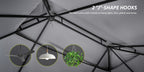 10'x12'/10'x10'/8'x8' Outdoor Gazebo & Pergola for Patio - Double Roof Steel Canopy with Mosquito Net And Privacy Screen, Heavy Duty Party Tent Shelter for Backyard, Lawn, Garden, All-Weather Gazebos with Patio Cover (Grey/Beige/Blue)
