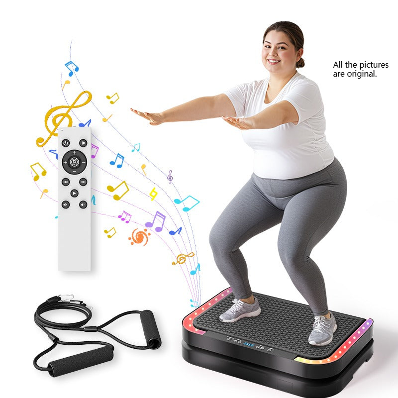 PJ Vibration Board Fitness Equipment Is Used for Drainage And Promoting Microcirculation. It Is A Home-use Vibration Fitness Platform Suitable for Both Men And Women, Equipped with 7 Types Of LED Lights, (with A Weight Capacity Of 440 Pounds)