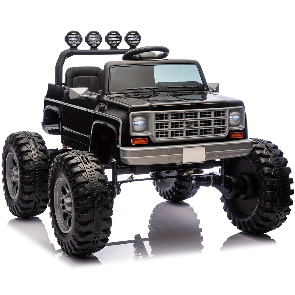 24V Kids Ride-On Electric Car, Dual Mode Powered Car with Remote Control, 3 Speed Settings, Seat Harness Protection, Locking Doors, Outdoor Toy Car, Ride-On for Boys And Girls (/Red//Black) - Ideal Birthday/Christmas/Halloween Gift