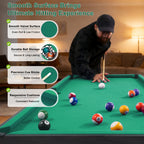 Standing Billiard Table, Foldable Pool Table, with Integrated Ball Box, Side Buckle for Cue Rack, Perfect for Gatherings, Parties, Game Rooms, Clubs And Offices