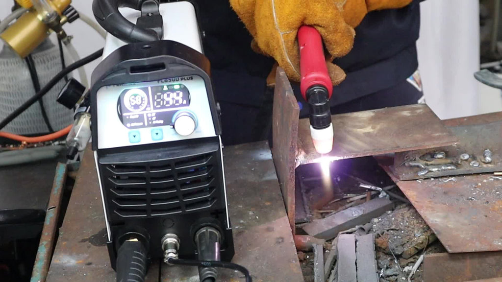 FLARING FC650D PLUS Plasma Cutter 65 AMP Touch Arc Plasma Cutter Machine 120/240V Dual Voltage, Digital Display, High Frequency IGBT Inverter, Post Air/2T/4T, 5/8" Clean Cut with Consumable