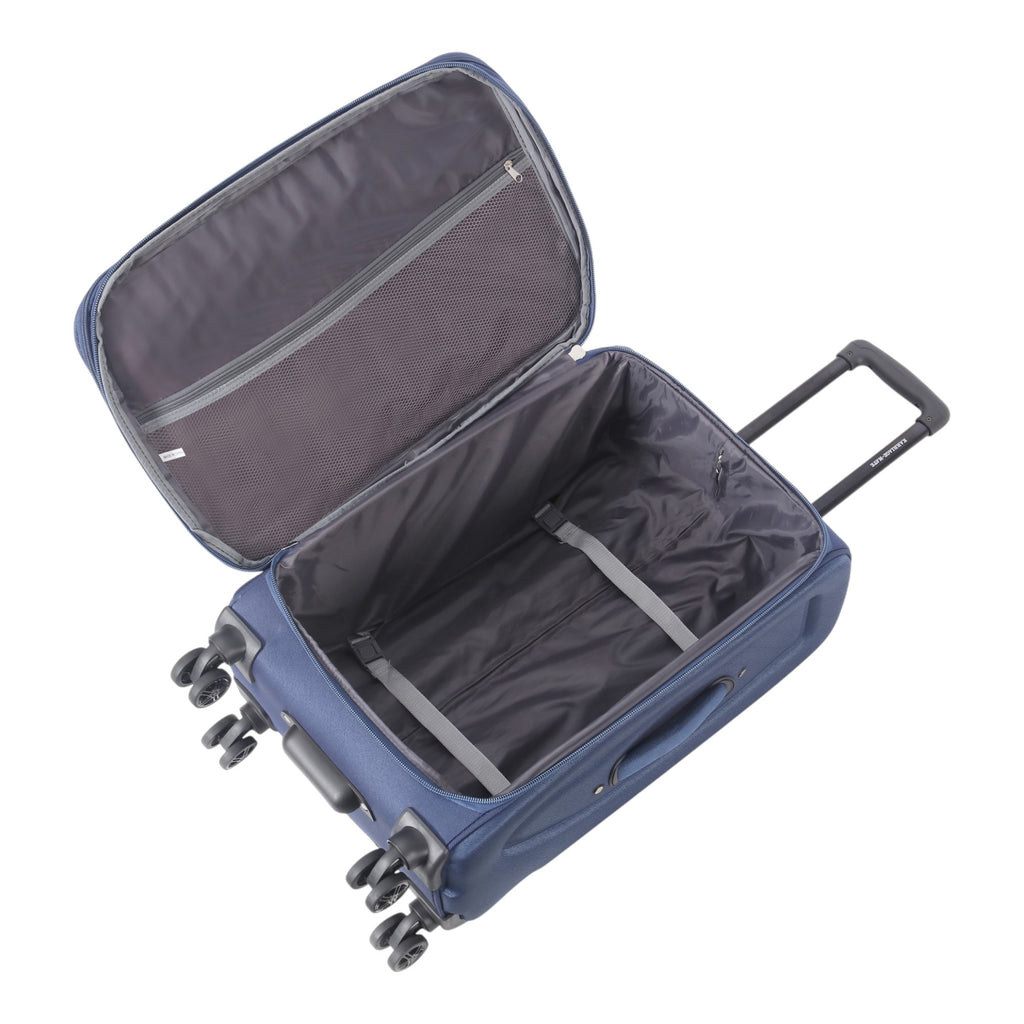 4-Piece Softside Spinner Luggage Set – Lightweight Expandable Suitcases in 20" 24" 28" 32" – Durable Fabric with 360° Wheels & Telescoping Handles – Black, Grey, Plum Travel Set