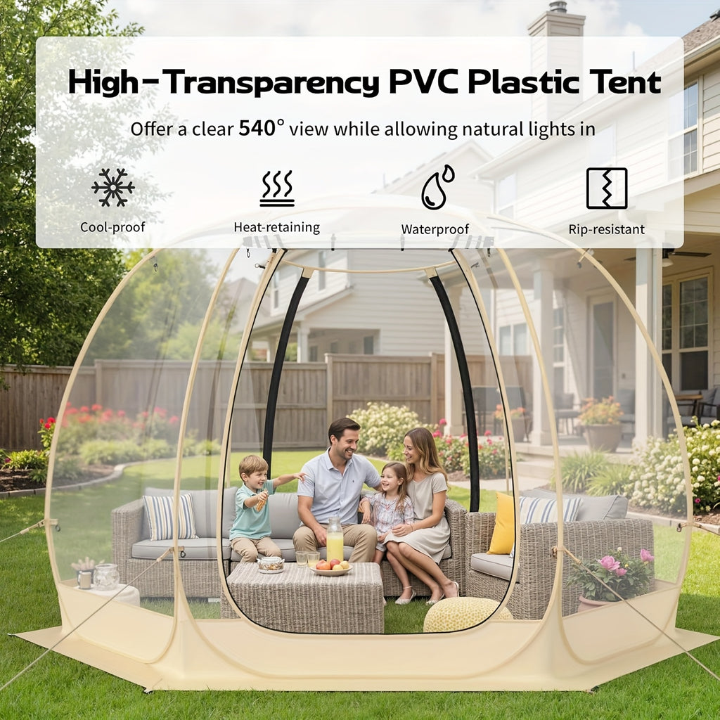 Pop Up Bubble Tent, Instant Igloo Tent Suitable for 4-6 People, Screen House for Patios, Cold