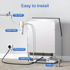 Large Ice Maker, 66Lbs/ 80Lbs/ 100Lbs Commercial Ice Maker, 24 Hour Timer, Self Cleaning Under Ice Machine, Automatic Full Ice Stop, Adjustable Ice Thickness And Ice Making Time, Suitable for Restaurants, Hospitals, Bars, Cafes, Laboratories