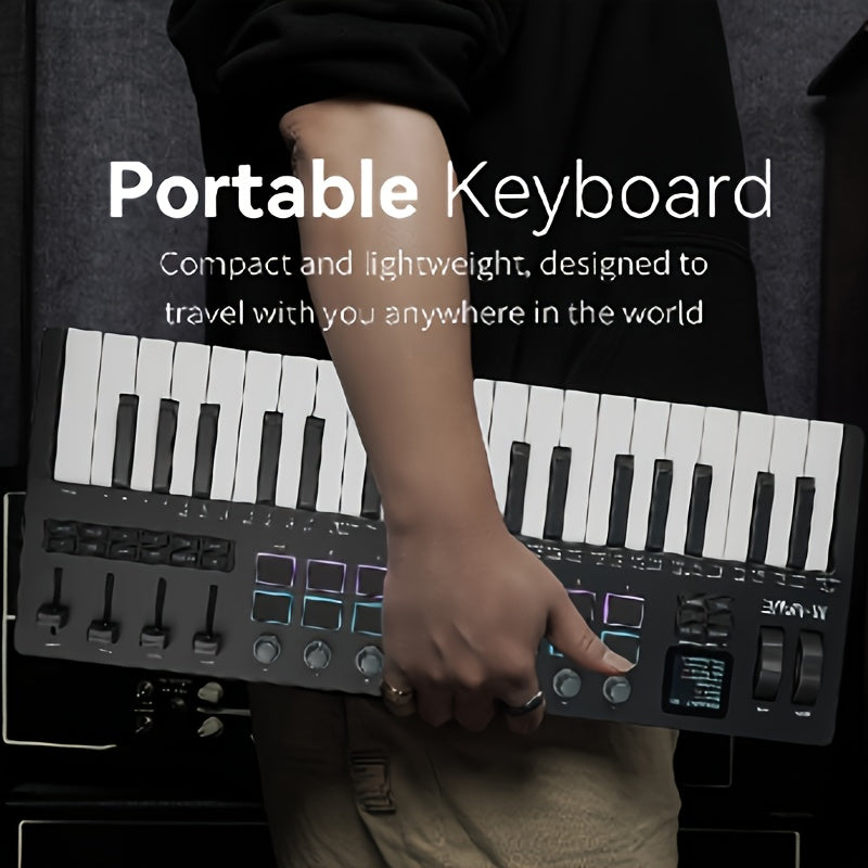 M-VAVE SMK37PRO Professional MIDI Keyboard, 37-Key Wireless Wireless Music Arrangement And Production Synthesizer