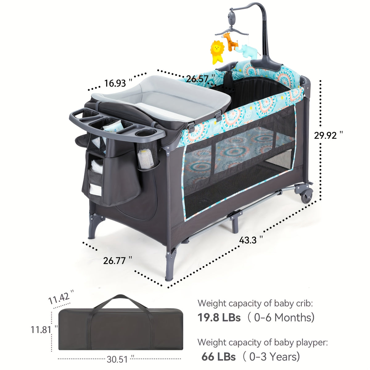 CZ-BB01 Multifunctional Children's Bed, Item Weight: 29 Pounds, Maximum Weight Recommendation: 19 Pounds
