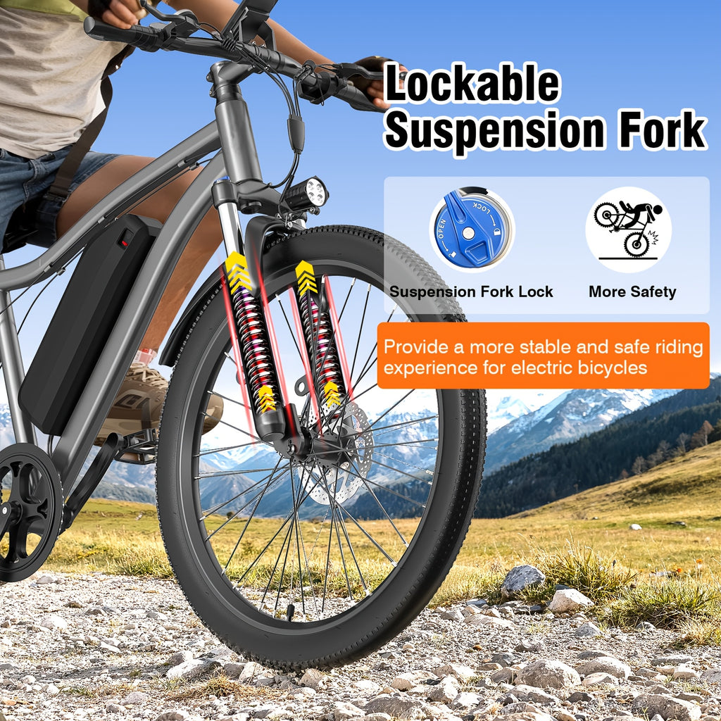 Road Electric Bike 720W Motor Top Speed 20-25MPH 375WH Battery 50 Miles Of Battery Life Suitable for Urban Commuting And Mountain Cross-country for Adults And Teenagers An Ideal Gift for Cycling Enthusiast