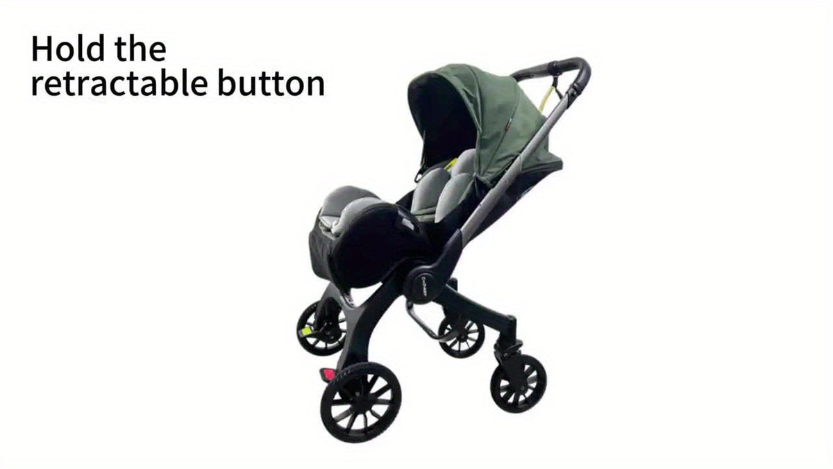 Baby Stroller - Metal Frame And Comfortable Fabric, Foldable And Bidirectional, Equipped with a Seat Belt, Adjustable Sunshade Roof | It Is Very Suitable for Outdoor Travel And As a Gift During Festivals
