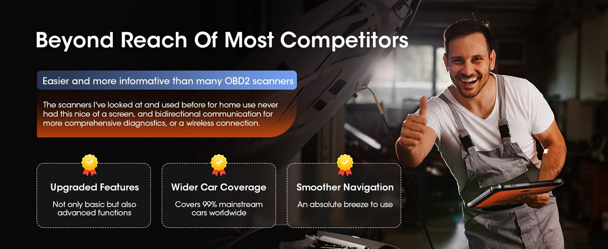 OTOFIX D1 Lite Bidirectional Scanner Full System Diagnostic Key Coding TPMS FCA Autoauth, Key Programming, Test, CANFD & DOIP, Auto VIN, No Wireless Function, Without Battery