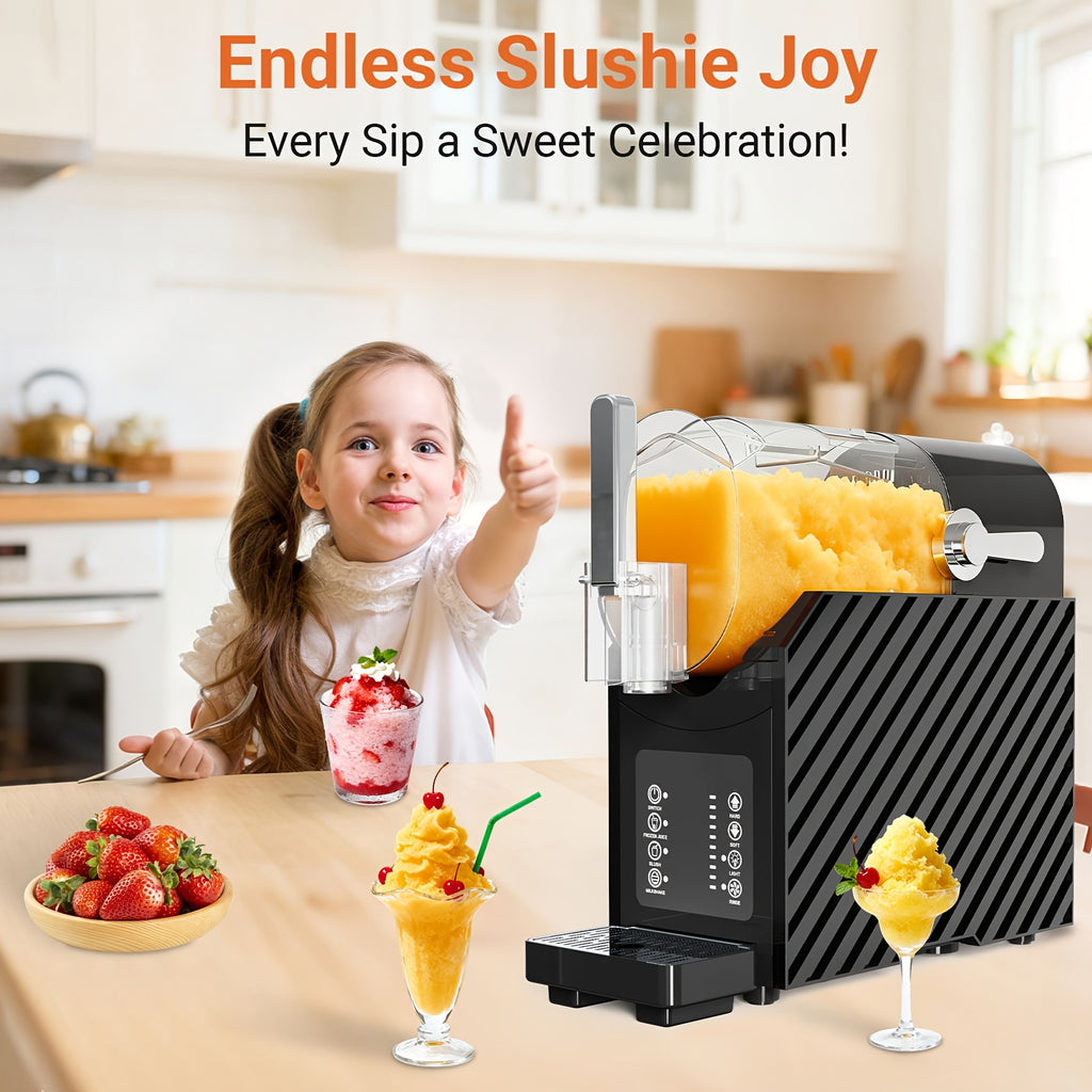 85oz Large Commercial & Home Frozen Drink Maker Machine with 3 Preset Programs, Digital LED Display, Stainless Suitable for Juices, Slushies, Milkshakes, Cocktails, for Home, Parties, Cafes, Restaurants - Easy