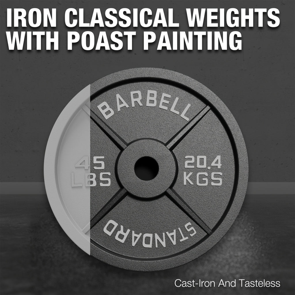 Weight Plates 2 Inch, Iron Classical Plates with Enhanced Grip, Weight Plates for Strength Training And Weight Lifting