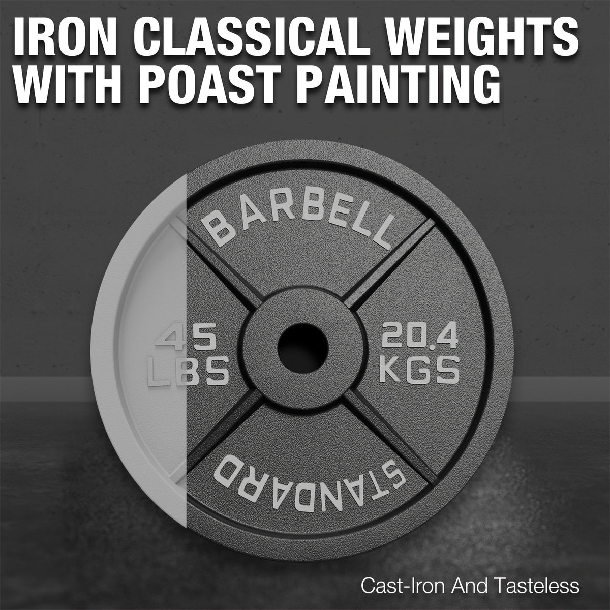 Weight Plates 2 Inch, Iron Classical Plates with Enhanced Grip, Weight Plates for Strength Training And Weight Lifting