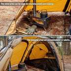 Campravox Hot Tent for Camping with Chimney, a Portable Backpacking Tent Featuring an Inner Tent And Stove Jack, Suitable for 1-2 People for Outdoor Hiking And Hunting