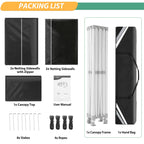 Hoteel 10x15 Heavy Duty Pop Up Canopy Tent with 4 Sidewalls, Commercial Gazebo Party Tent with Mosquito Netting Wall Easy Up Outdoor Instant Screen Tent for Backyard, Beach, Patio, Garden
