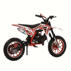 Gas Dirt Bike 49CC 2-stroke Off-road Vehicle, Mini Bike Gas Powered Motorcycle Off-road Race, Off-road Mini Motorcycle, Gas Off-road Motorcycle Go Kart, Gas Off-road Vehicle with A Load Capacity Of 300 Pounds Dirt Bike