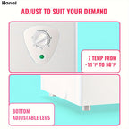 Chest Freezer WANAI 5.0 Cu. Ft. Compact Deep Freezer with Removable Basket and Adjustable Temperature Control